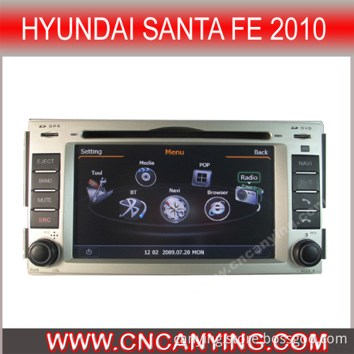 Car DVD for Hyundai Santa Fe 2010 with A8 Chipset Dual Core 1080P V-20 Disc WiFi 3G Internet (CY-C008)